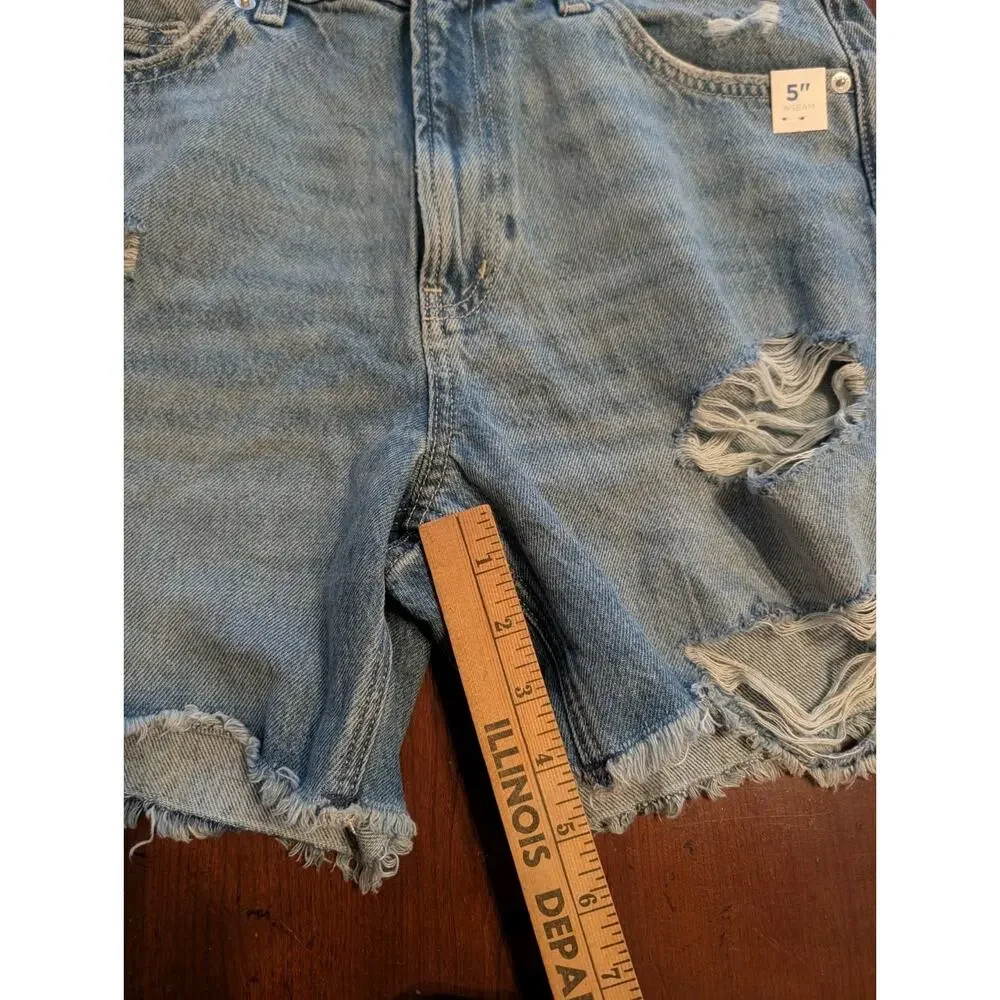 NWT Arizona Long Denim 5' Jean Shorts Women's 7 $38